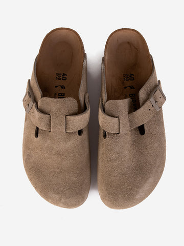 BIRKENSTOCK Boston in suede faded khaki verde