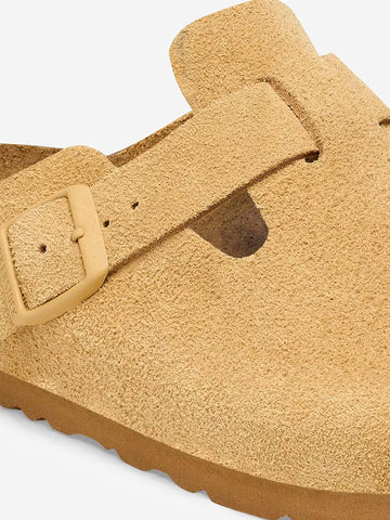 BIRKENSTOCK Boston in suede Latte Cream Crema