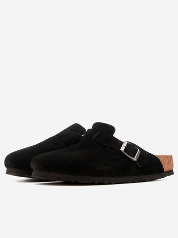 BIRKENSTOCK Boston in suede Nero