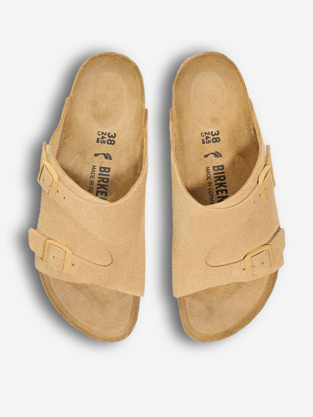 BIRKENSTOCK Zurich Exquisite in suede Latte Cream Crema Urbanstaroma