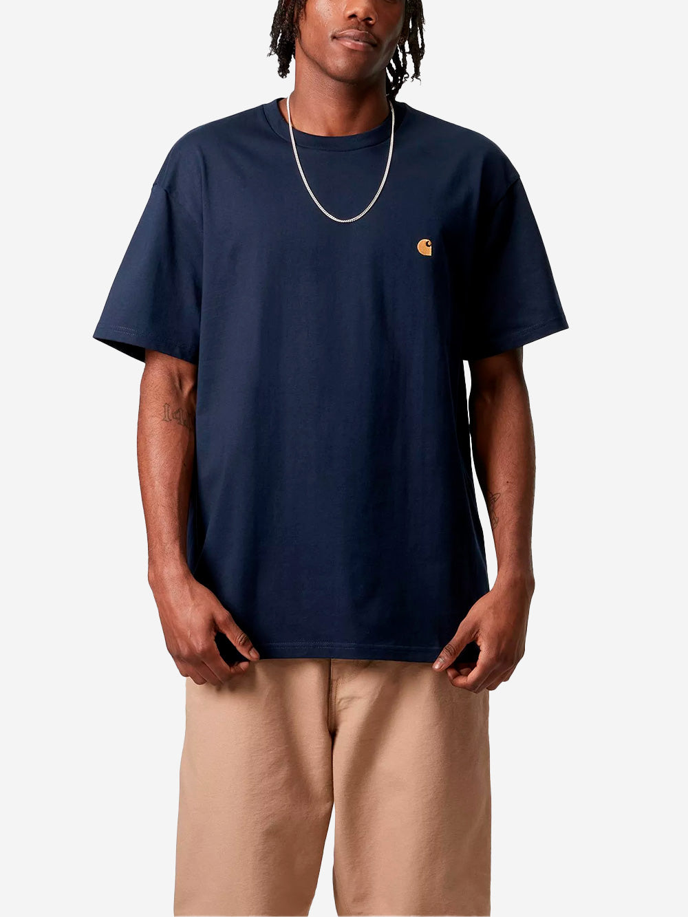 CARHARTT WIP T-shirt S/S Chase blu Blu Urbanstaroma