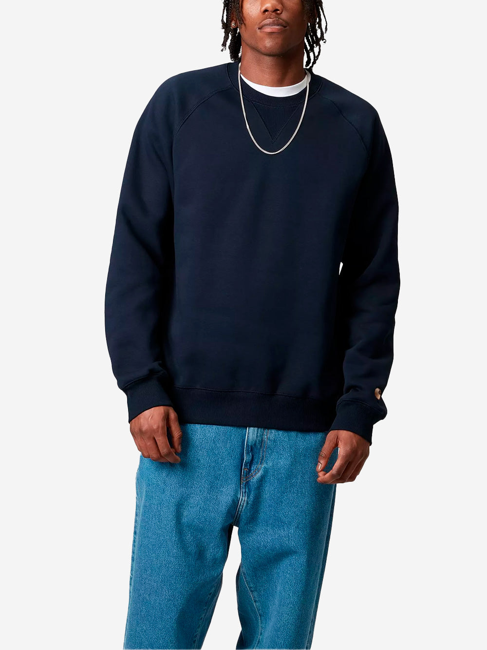 CARHARTT WIP Chase Sweat felpa blu Blu Urbanstaroma