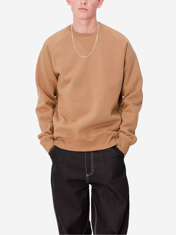 CARHARTT WIP Chase Sweat felpa marrone dusty