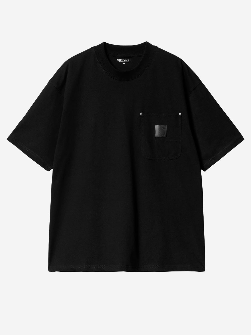 CARHARTT WIP T-shirt nera S/S Eldon con rivetti Nero Urbanstaroma