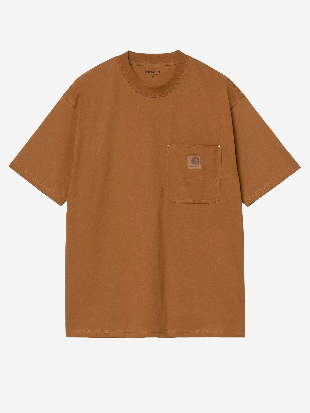 CARHARTT WIP T-shirt marrone S/S Eldon con rivetti Marrone Urbanstaroma