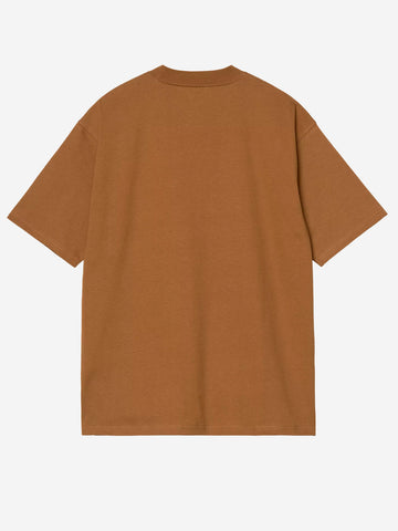 CARHARTT WIP T-shirt marrone S/S Eldon con rivetti Marrone