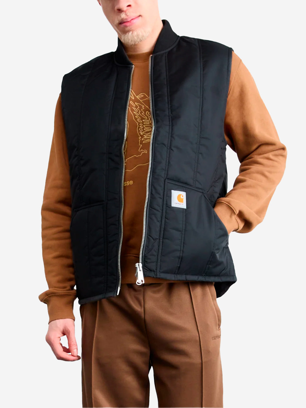 CARHARTT WIP M Gilet Lachlan nero Nero Urbanstaroma