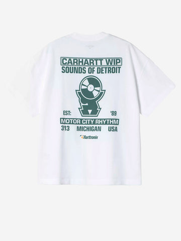 CARHARTT WIP T-shirt S/S Harttronix Bianco verde