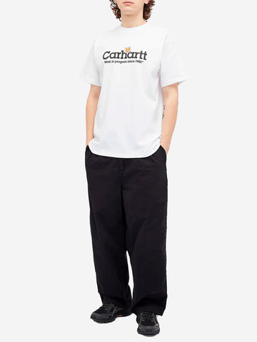 CARHARTT WIP T-shirt bianca Label Script Bianco