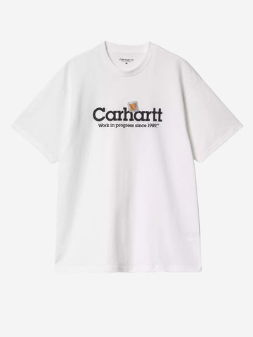 CARHARTT WIP T-shirt bianca Label Script Bianco