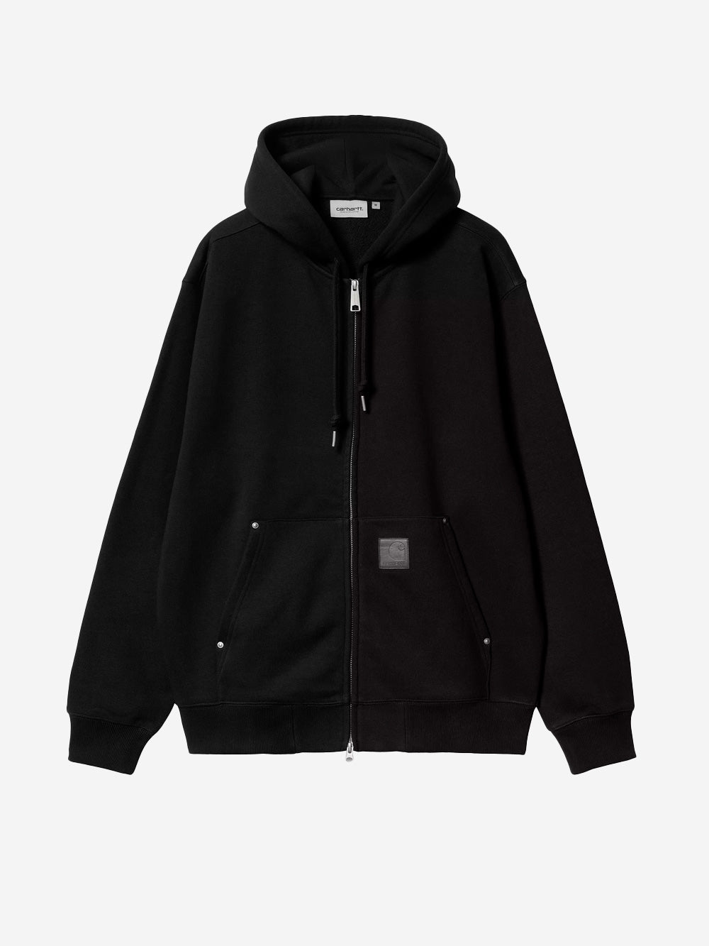 CARHARTT WIP M Felpa nera Eldon con cappuccio e rivetti Nero Urbanstaroma