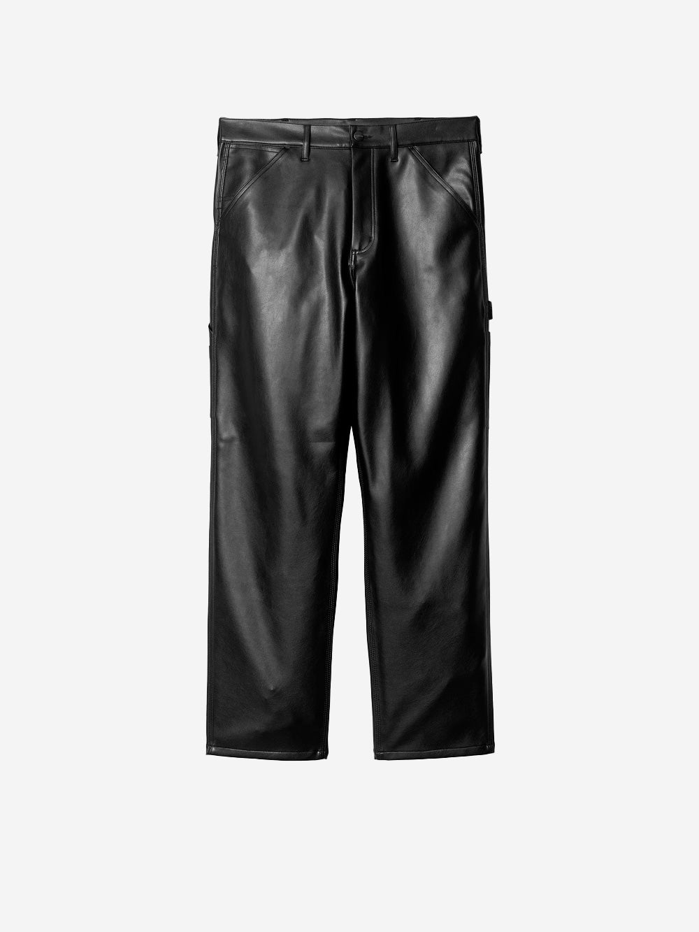 CARHARTT WIP M Pantaloni in pelle sintetica Single Knee Nero Urbanstaroma