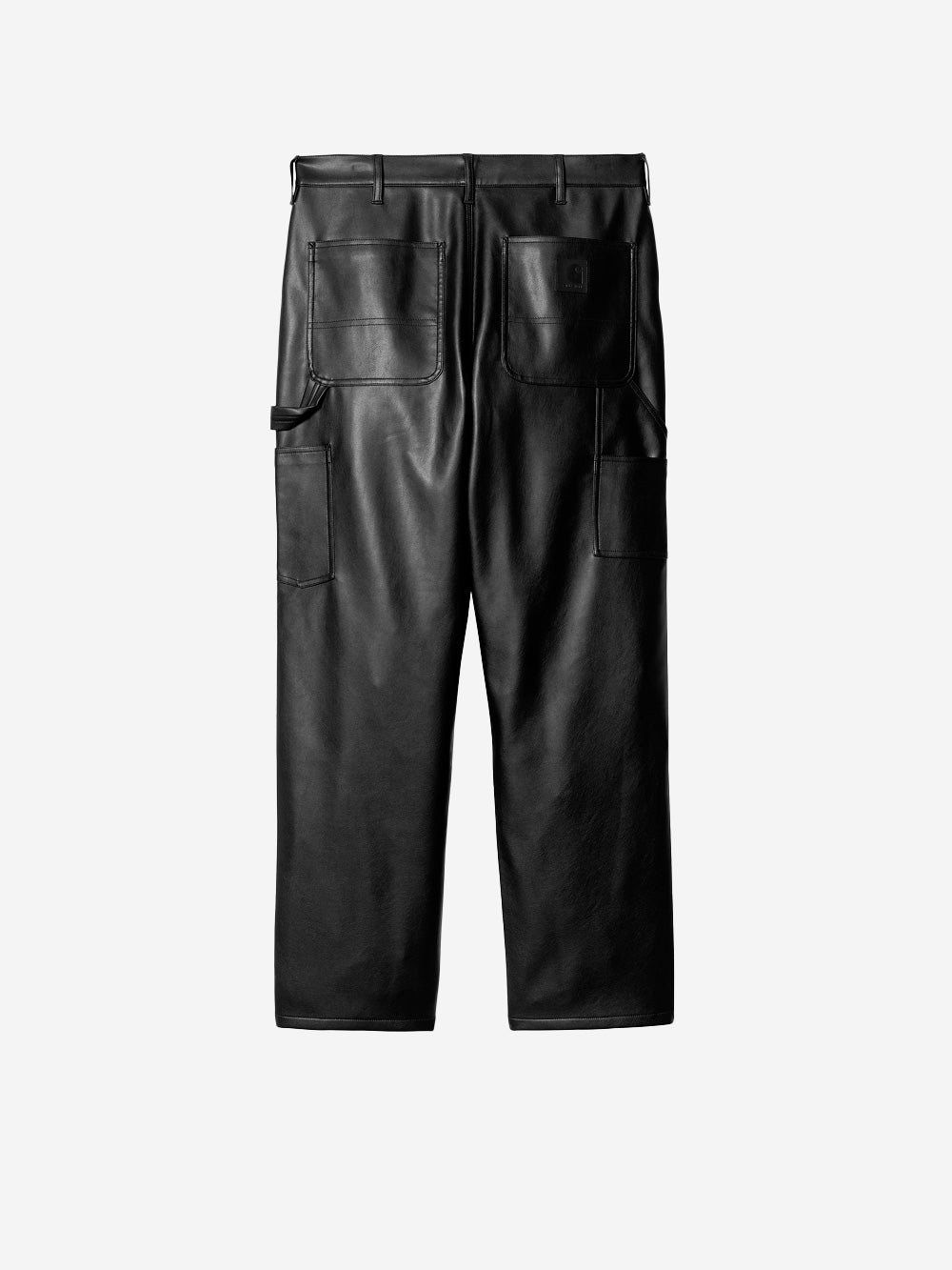 CARHARTT WIP M Pantaloni in pelle sintetica Single Knee Nero Urbanstaroma