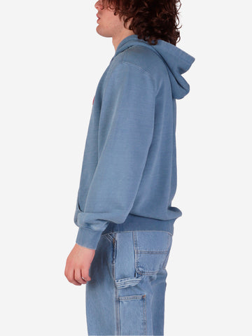 CARHARTT WIP Felpa con cappuccio 'Ingo' con inserto a forma di cuore Celeste