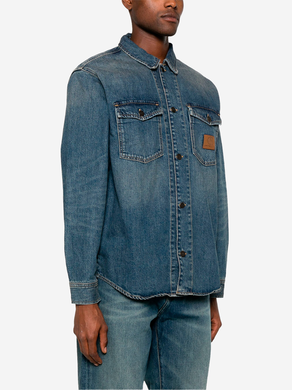 CARHARTT WIP M Giacca in denim blu Lincoln Blu Urbanstaroma