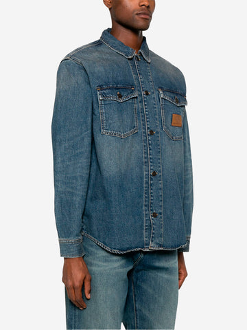 CARHARTT WIP M Giacca in denim blu Lincoln Blu