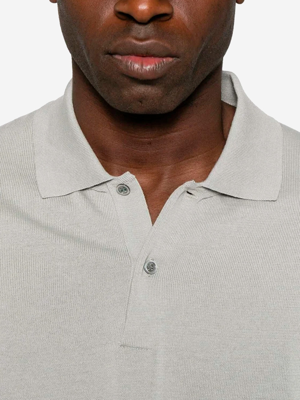 COMME DES GARCONS SHIRT Polo maniche corte in maglia grigia Grigio Urbanstaroma