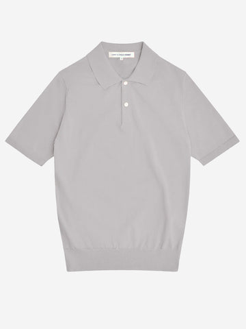 COMME DES GARCONS SHIRT Polo maniche corte in maglia grigia Grigio