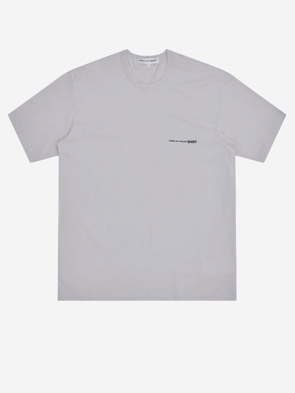 COMME DES GARCONS SHIRT T-shirt grigia oversize con logo Grigio Urbanstaroma