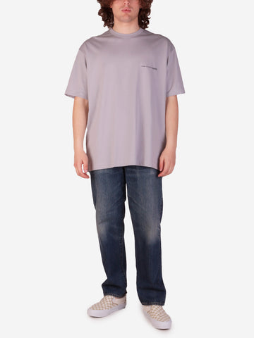COMME DES GARCONS SHIRT T-shirt grigia oversize con logo Grigio