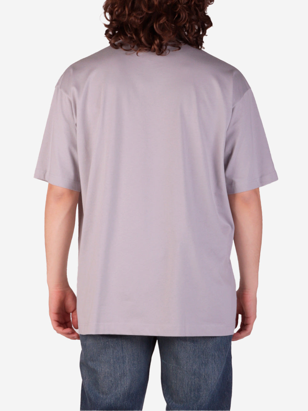 COMME DES GARCONS SHIRT T-shirt grigia oversize con logo Grigio Urbanstaroma