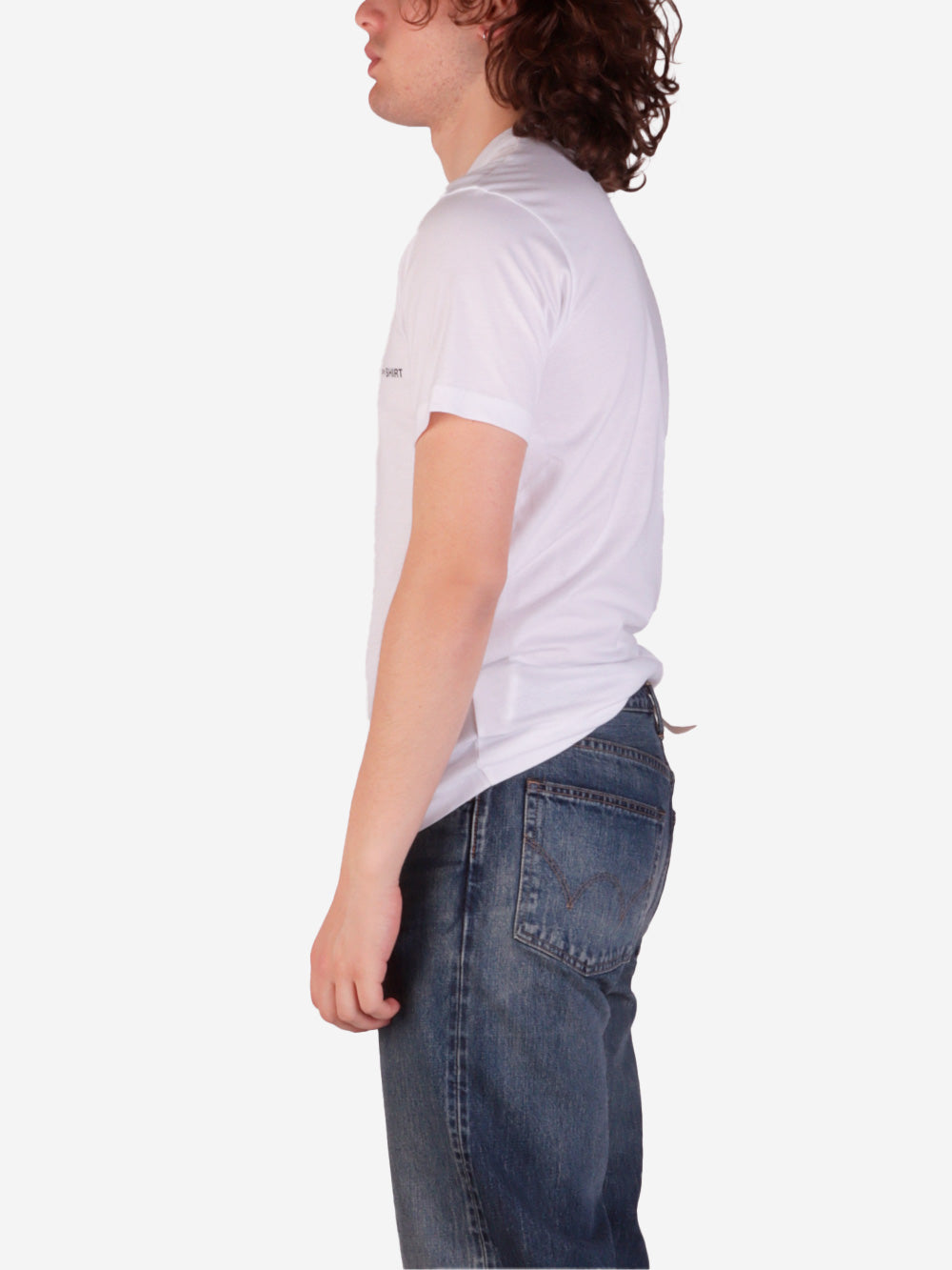 COMME DES GARCONS SHIRT T-shirt bianca con logo stampato Bianco Urbanstaroma