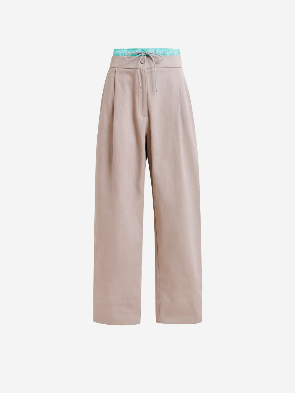 ESSENTIEL ANTWERP Pantaloni a doppia vita beige e azzurro Beige Urbanstaroma