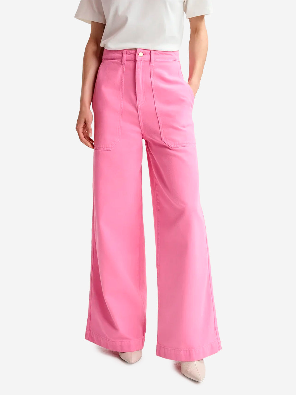 ESSENTIEL ANTWERP Jeans a gamba larga rosa Rosa Urbanstaroma