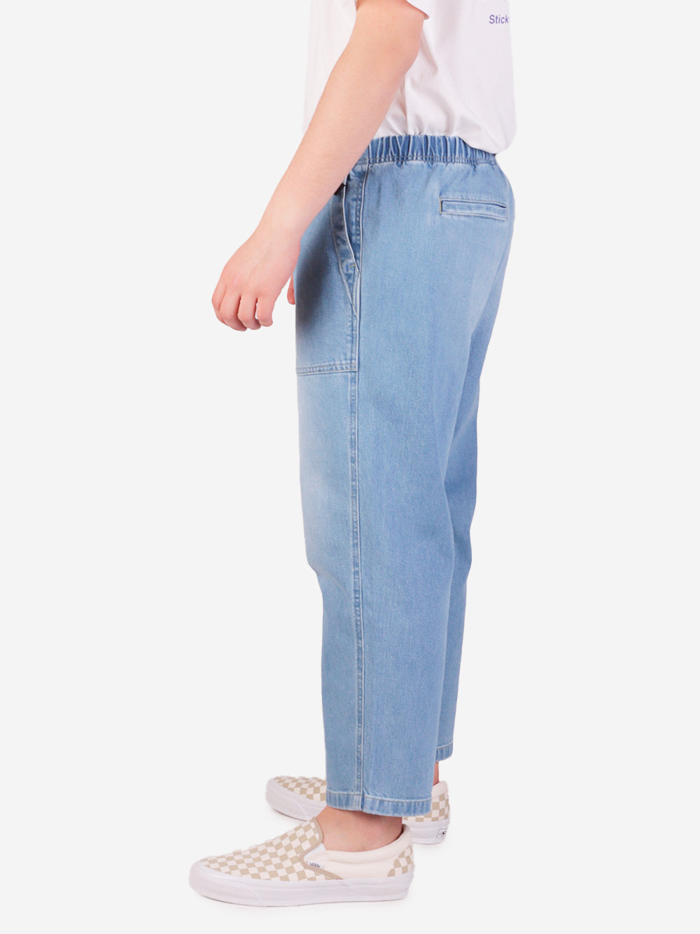 GRAMICCI Stretch Denim Loose Tapered Pants Celeste Urbanstaroma