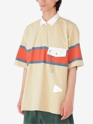 GRAMICCI Gramicci x and Wander camicia rugby gialla Giallo