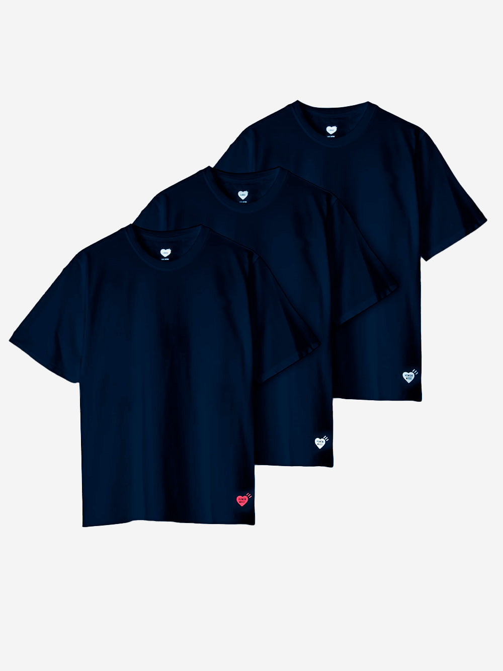 HUMAN MADE Set t-shirt navy (x3) Navy Urbanstaroma