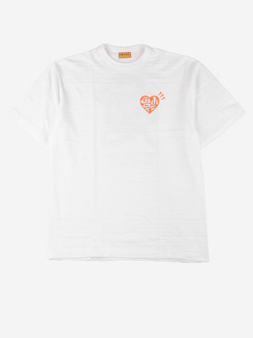 HUMAN MADE T-shirt bianca in cotone con grafiche Bianco