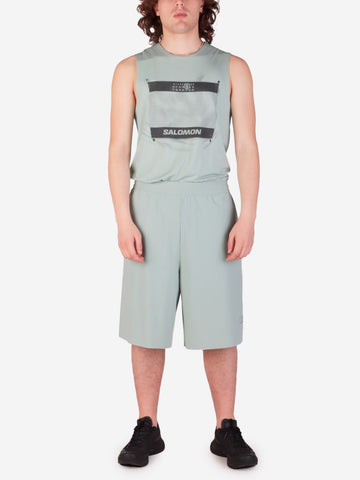 MM6 MAISON MARGIELA Shorts tecnici MM6 x Salomon verde menta verde