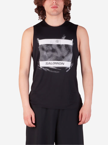 MM6 MAISON MARGIELA Canotta MM6 x Salomon nera Nero