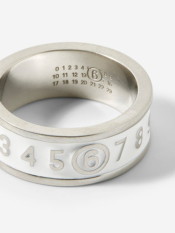Bague Numeric Triple Logo argent