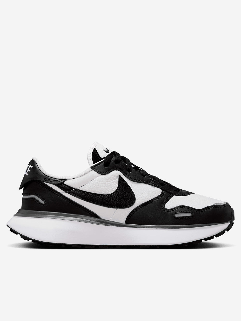 NIKE W Phoenix Waffle Leather bianche e nere Bianco nero Urbanstaroma