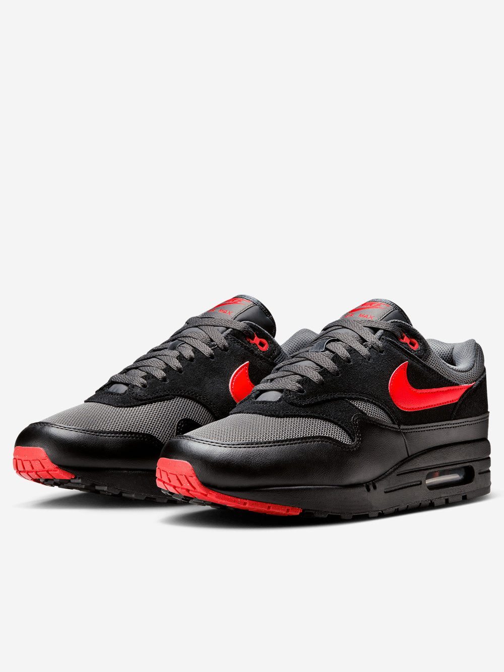 NIKE Nike Air Max 1 'Vamps Black University Red' Nero Urbanstaroma