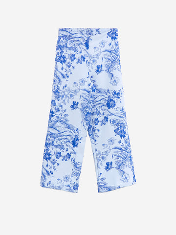 NIKE Pantaloni sportivi con jacquard foliage Bianco blu