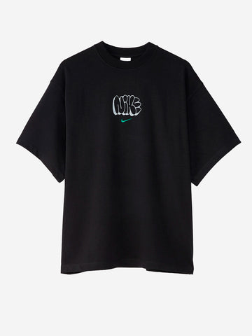 NIKE T-shirt oversize nera Solo Swoosh Nero