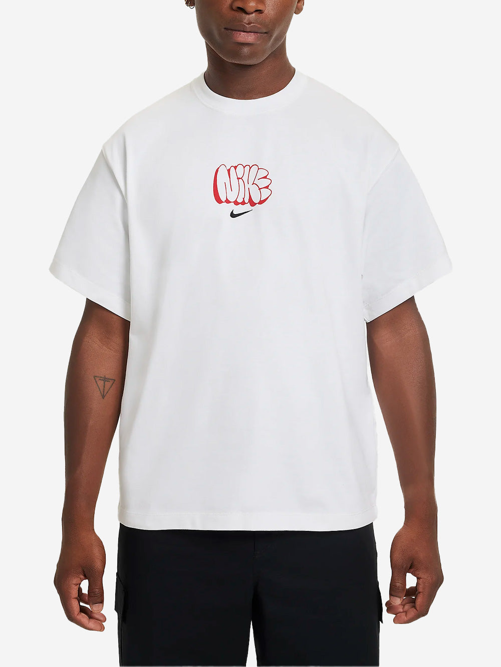 NIKE T-shirt oversize bianca Solo Swoosh Bianco Urbanstaroma