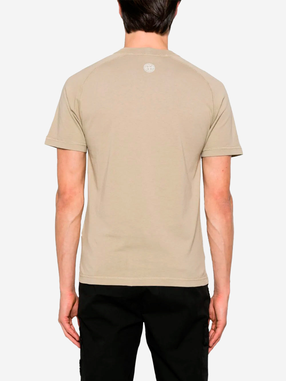 STONE ISLAND T-shirt beige con logo Deserto Urbanstaroma