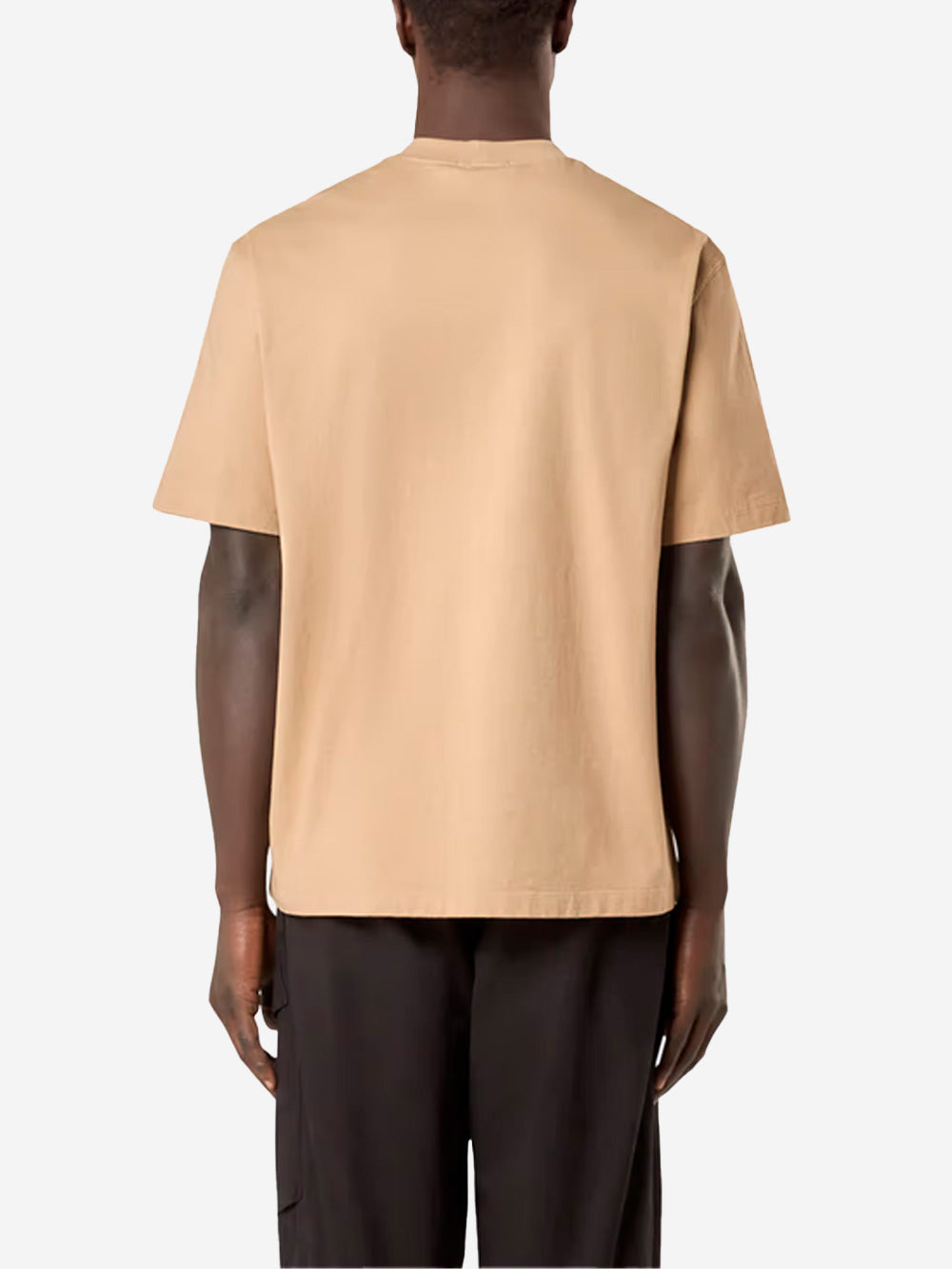 STONE ISLAND T-shirt beige in jersey di cotone Biscotto Urbanstaroma