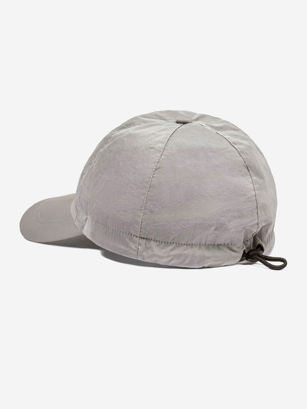 STONE ISLAND Cappellino grigio perla in nylon con logo Grigio perla Urbanstaroma