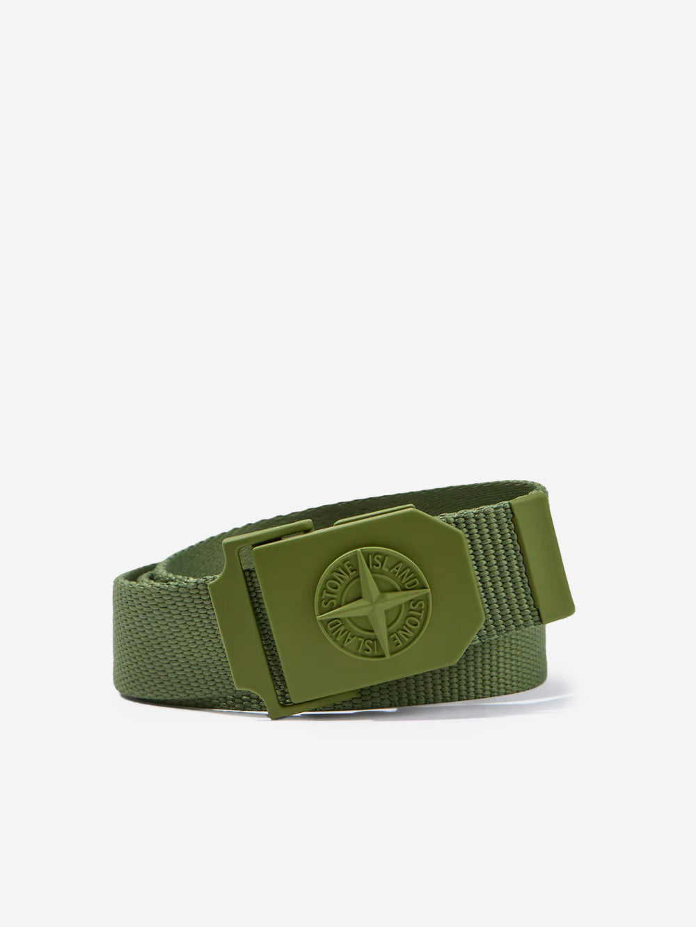 STONE ISLAND Cintura verde con fibbia quadrata Muschio Urbanstaroma