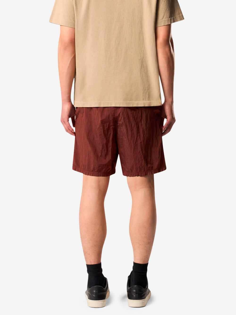 STONE ISLAND Costume da bagno rame con tasche e logo Compass Rame Urbanstaroma