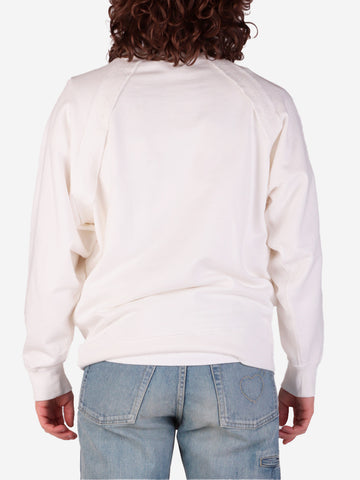 STONE ISLAND Shorts cargo con stampa camo e badge Compass Bleu Marine