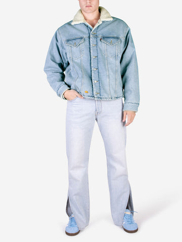 ERL ERL X LEVI'S Giacca in denim e sherpa Blu