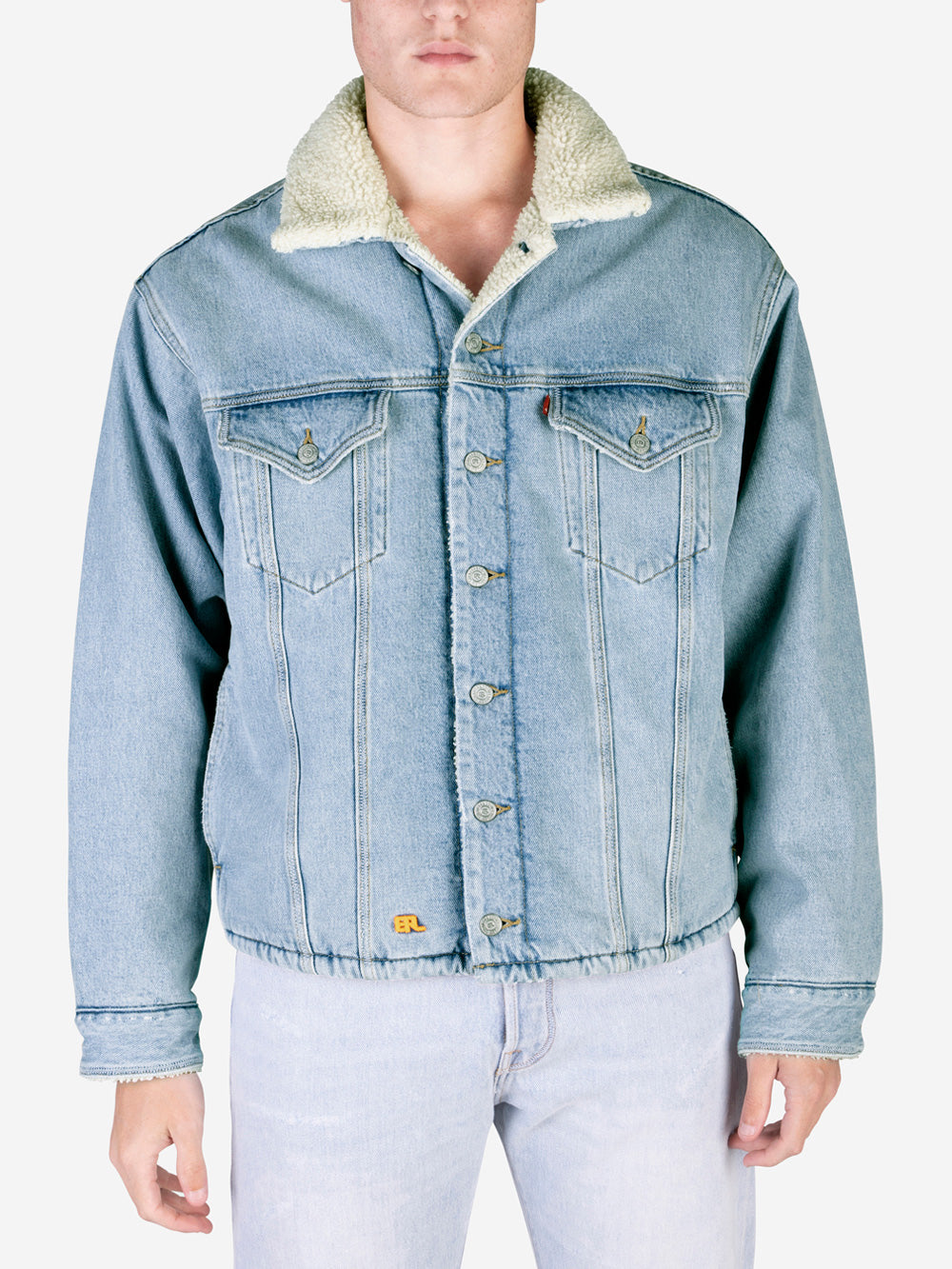 ERL ERL X LEVI'S Giacca in denim e sherpa Blu Urbanstaroma