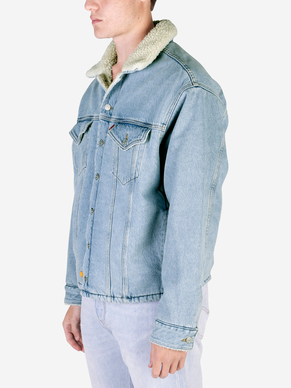 ERL ERL X LEVI'S Giacca in denim e sherpa Blu Urbanstaroma