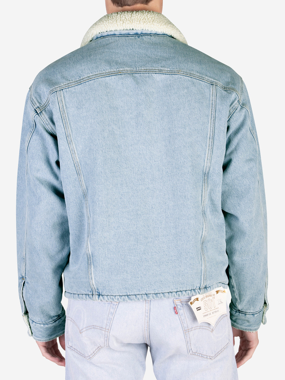 ERL ERL X LEVI'S Giacca in denim e sherpa Blu Urbanstaroma